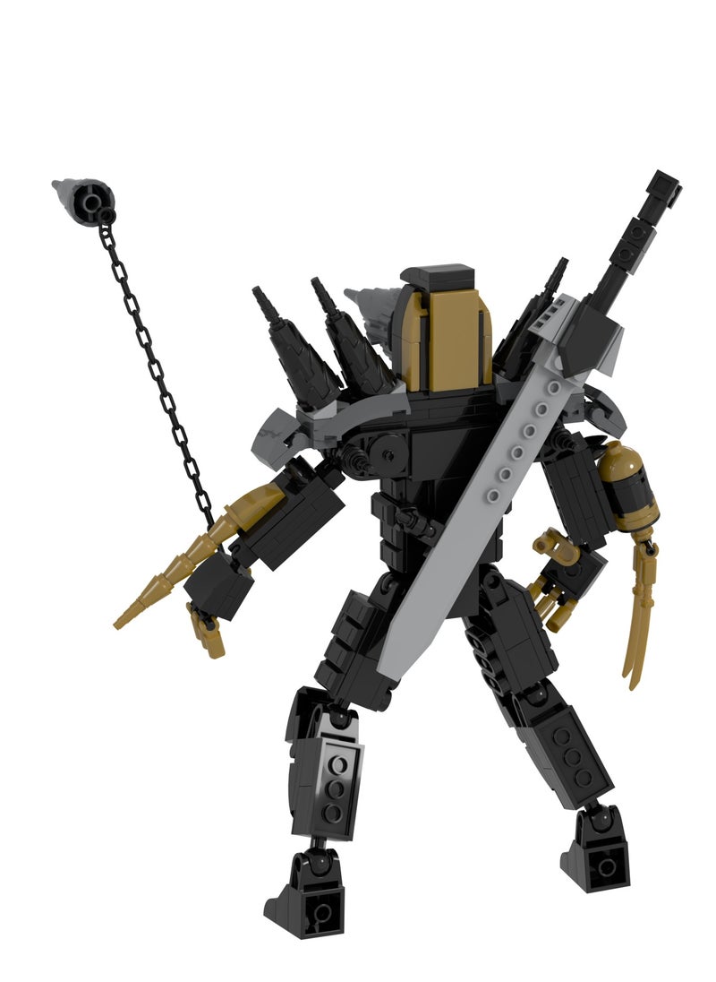 General Skibidi Toilet Man Toy Building Blocks 344Pcs Blade Chain Drill Assassin Man Toy Ideas Toys Battle  Game Model Ideas Toys Gifts for Adult & Kids  - Image 4