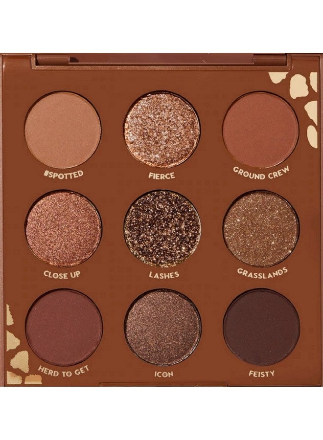 Colourpop Colourpop Wild Child Eyeshadow Palette Matte Metallic Sparkle Pressed Glitter Powder Superpigmented (Browns Chocolates Corals) - Image 1