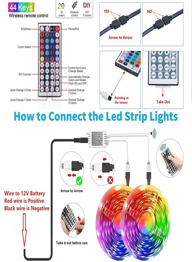 أضواء LED شريطية للقوارب، أضواء LED متعددة الألوان بطول 40 قدمًا للقوارب العائمة، إضاءة داخلية مقاومة للماء للقوارب، أضواء أسفل حافة القارب، إضاءة سطح القارب، أضواء صيد ليلية للقوارب العائمة وقوارب الكاياك - Image 5