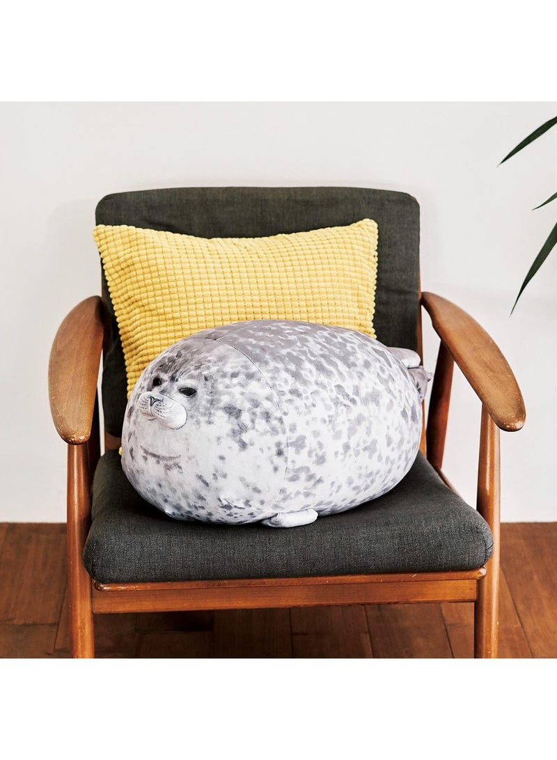general Soft Seal Plushie Pillow, Chubby Blob Seal Hugging Pillow,Cute Stuffed Animal Plush Pillow Toy Kawaii Room Decor for Kids Boys Girls - Image 3