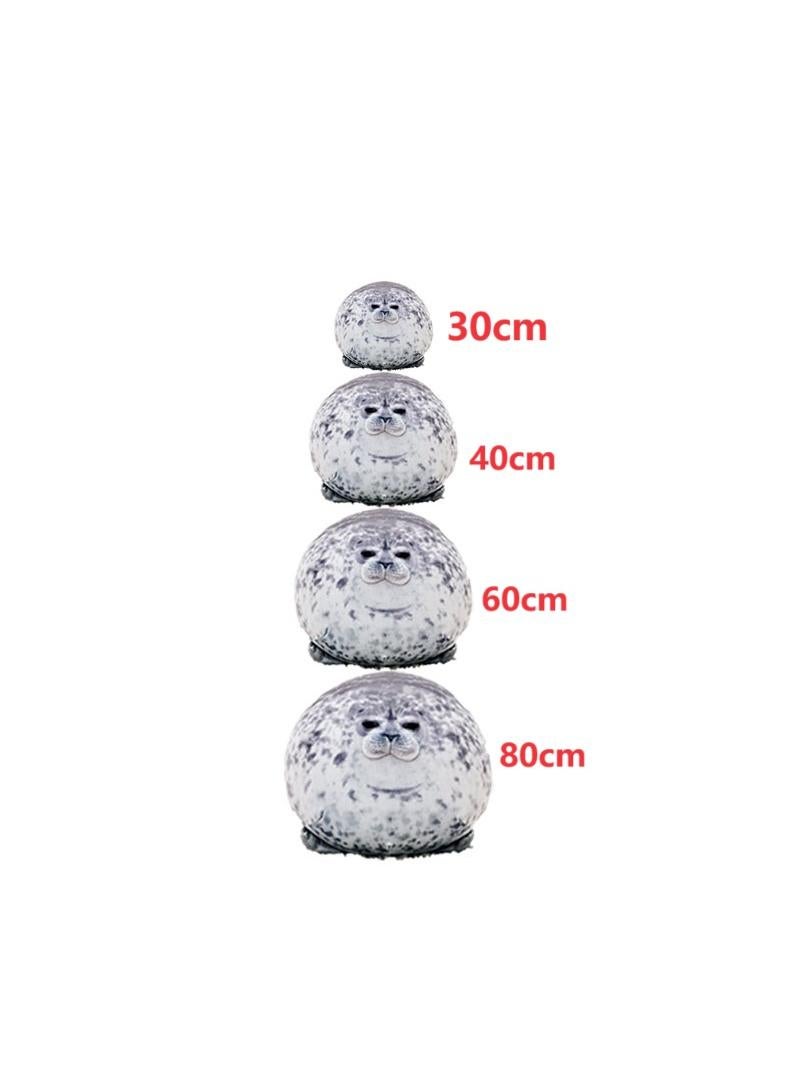 general Soft Seal Plushie Pillow, Chubby Blob Seal Hugging Pillow,Cute Stuffed Animal Plush Pillow Toy Kawaii Room Decor for Kids Boys Girls - Image 2