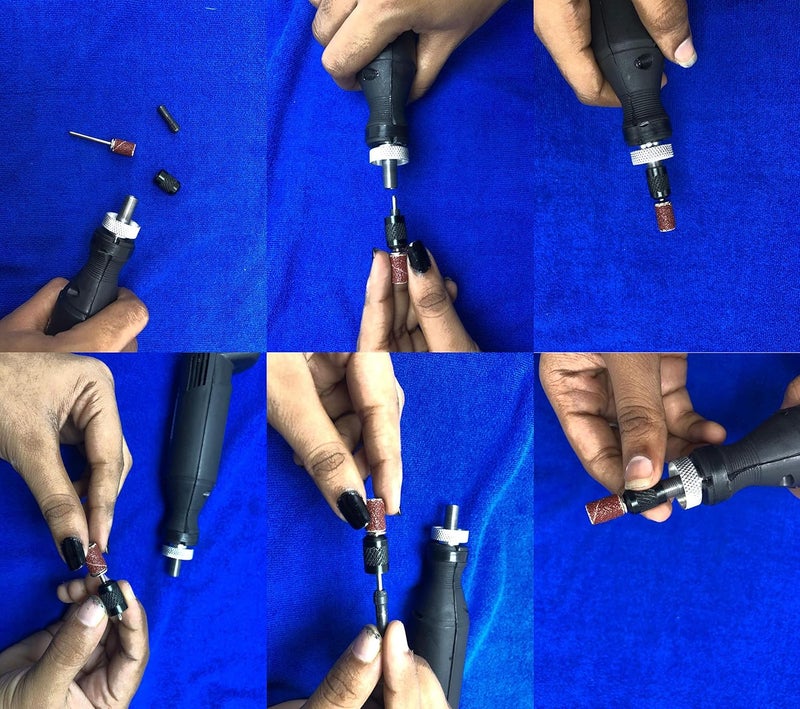 DIY Crafts Random 5 Type, Stones Burrs, Tools Minicraft Machine/Mini Drill Machine With 12V Speed And Direction Control Stabilizer Elimeter Box Adjustable Sp (Random 5 Type, Stones Burrs) - Image 3