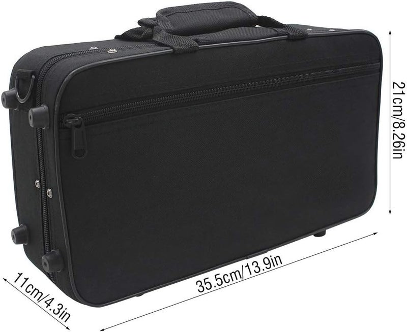 Dilwe Clarinet Bag, Foam Padded Thickened Oxford Cloth Sotrage Bag with Strap for Clarinet, 13.97 x 8.26 x 4.33in Portable Clarinet Carrying Case - Image 3