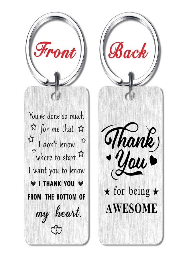 سلسلة مفاتيح هدايا شكر من Jzxwan للنساء والرجال، هدايا تقدير للموظفين والمعلمين والمتطوعين، هدية سلسلة مفاتيح شكر في عيد الميلاد - Image 2