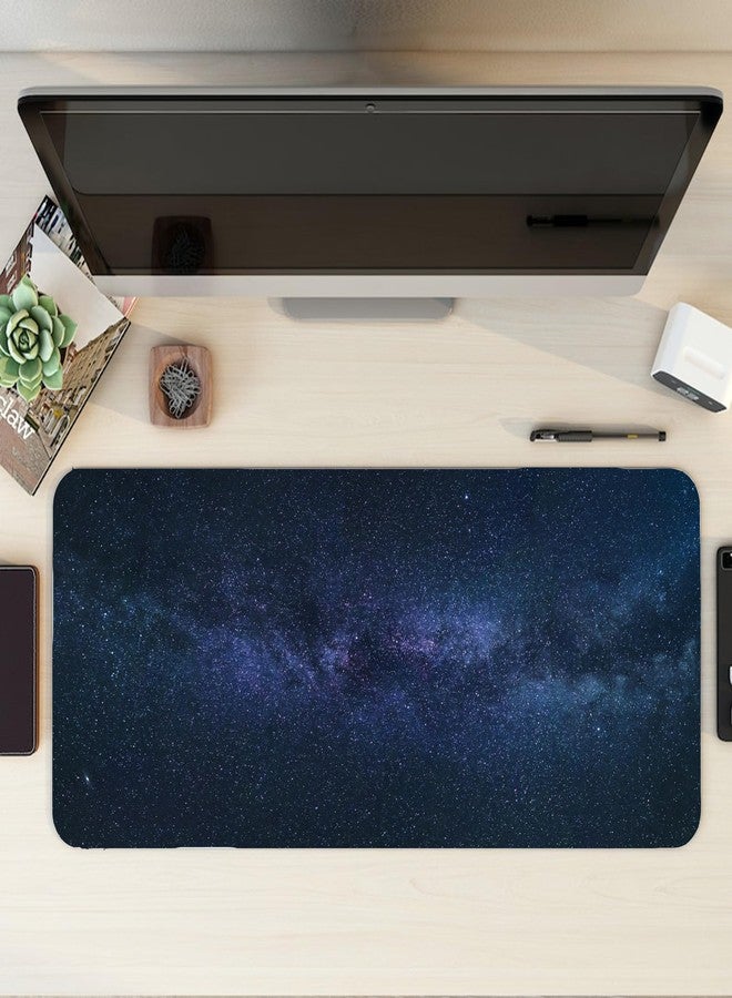 لوحة ماوس ألعاب Space XL كبيرة الحجم | سجادة مكتب كبيرة جدًا 60×30 سم لأجهزة الكمبيوتر المحمولة والمكتبية | قاعدة مطاطية مانعة للانزلاق، مقاومة للماء، سطح متين وناعم | للمكتب، الألعاب، والدراسة - Image 4