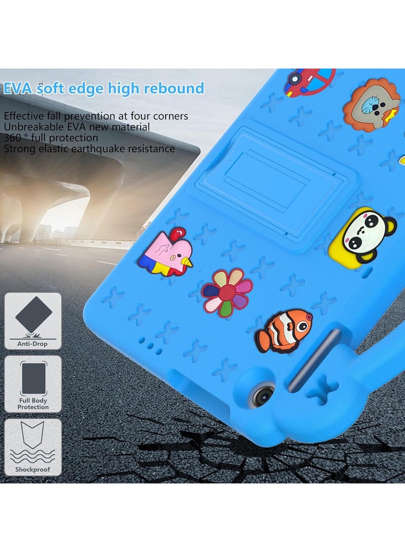 VKL Case Compatible with Honor Pad X8 10.1" 2022 /Honor Pad X8 Lite/Huawei MatePad SE 10.1" 2022/MatePad T10s 10.1"/MatePad T10 9.7"/Enjoy Tablet 2 10.1", Handle/Shoulder Strap,Sky Blue - Image 5