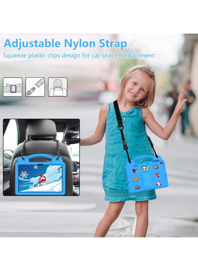 VKL Case Compatible with Honor Pad X8 10.1" 2022 /Honor Pad X8 Lite/Huawei MatePad SE 10.1" 2022/MatePad T10s 10.1"/MatePad T10 9.7"/Enjoy Tablet 2 10.1", Handle/Shoulder Strap,Sky Blue - Image 3