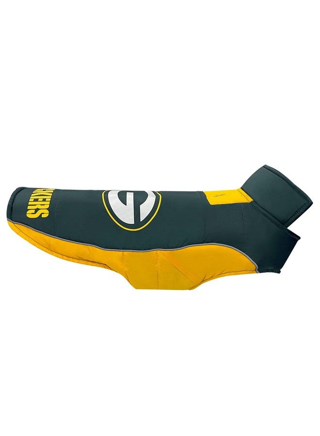 Pets First Nfl Green Bay Packers Puffer Vest For Dogs & Cats, Size Medium. Warm, Cozy, And Waterproof Dog Coat, For Small And Large Dogs/Cats. Best Nfl Licensed Pet Warming Sports Jacket - Image 2