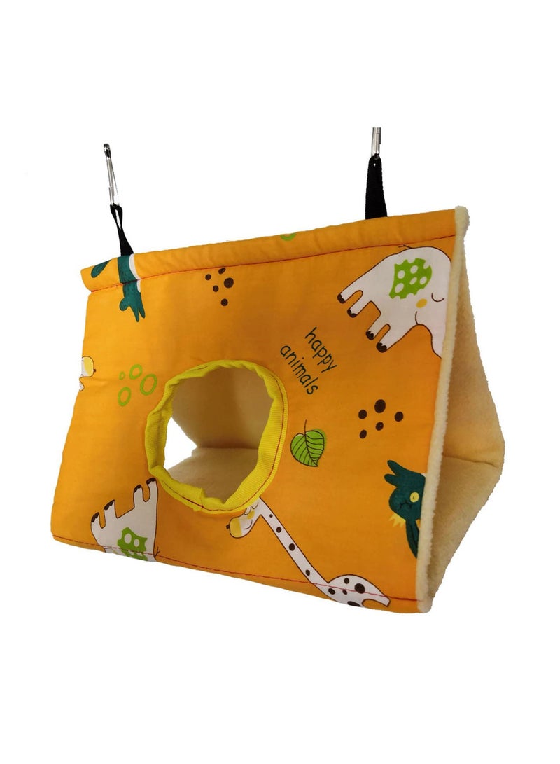 GGOOT Winter Warm Bird Nest House Hanging Hammock Velvet Shed Hut Cage Plush Fluffy Birds Hideaway Sleeping Bed For Parrot Parakeet - Image 2