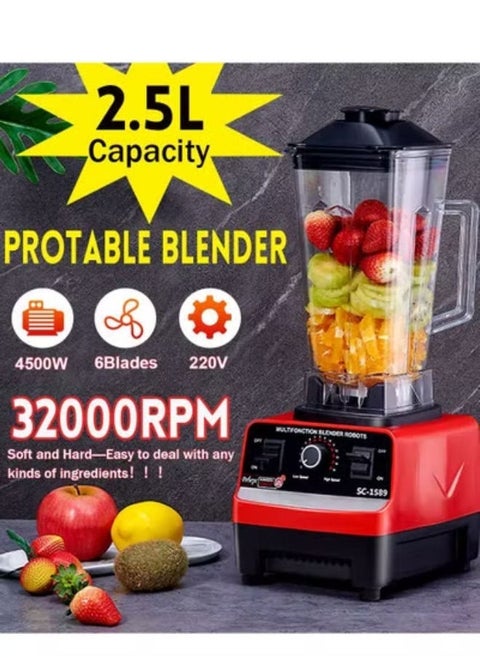 BPA-Free Heavy-Duty Electric Blender Mixer – High-Speed Juicer & Food Processor with Ice Crushing Power, Smoothie Maker & Multi-Function Blander for Shakes, Soups & Frozen Drinks**