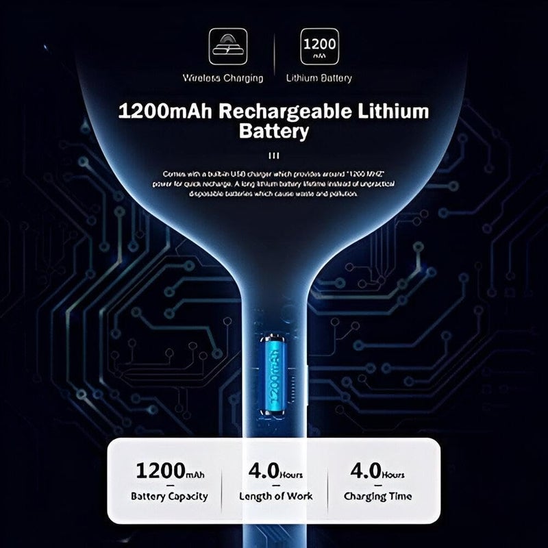 Electric Fly Swatter - Multifunctional 2 in 1 Mosquito Killer Lamp Efficient Mesh 4000V Rechargeable Bug Swatter for Home Camping Indoor Pest Control Double Safety Mesh Light - Image 5