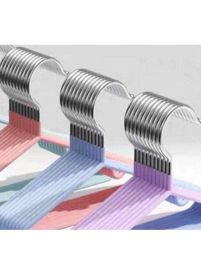 Stainless Hangers with Silicone Sleeve for Clothes - Non Slip - Silicone Padded - 10 Pieces - Image 5