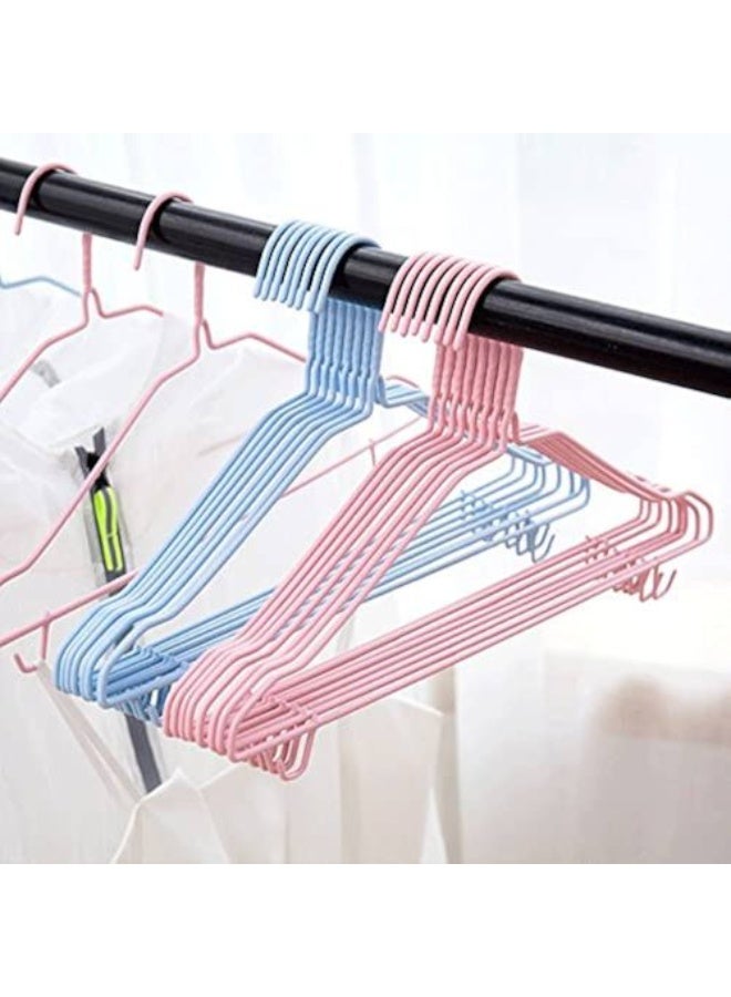 Stainless Hangers with Silicone Sleeve for Clothes - Non Slip - Silicone Padded - 10 Pieces - Image 3