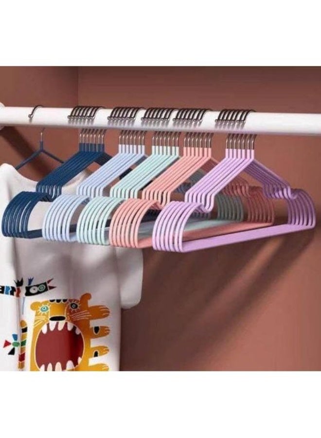 Stainless Hangers with Silicone Sleeve for Clothes - Non Slip - Silicone Padded - 10 Pieces - Image 2