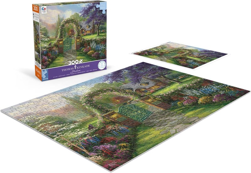 Ceaco - Thomas Kinkade - Inspirations - Hummingbird Cottage - 300 Piece Jigsaw Puzzle - Image 4