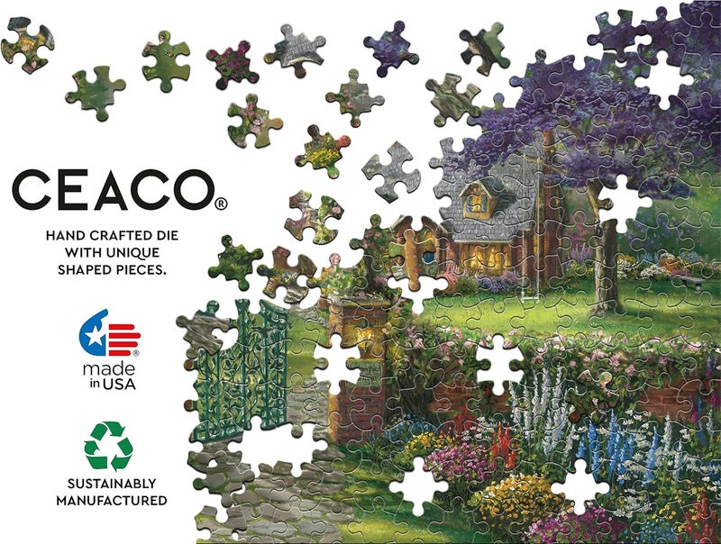 Ceaco - Thomas Kinkade - Inspirations - Hummingbird Cottage - 300 Piece Jigsaw Puzzle - Image 5