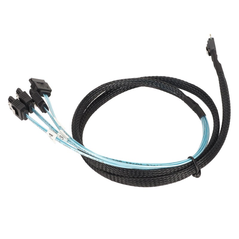 SAS Cable SFF‑8654‑4 SATA 7 Pin Array Disk Faster Transmission Mini PVC Computer Accessories 1meter / 3.3ft - Image 3