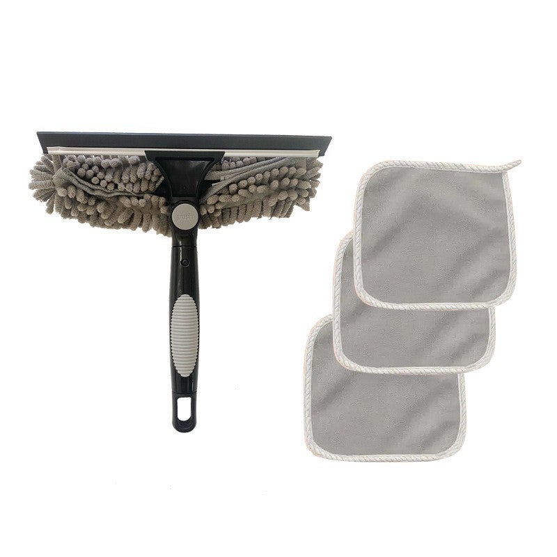 Selling Two-In-One Window Cleaning Scraper Wipe Glass Artifact Cleaning Special Double-Sided High-Rise Glass Wipe - Image 1