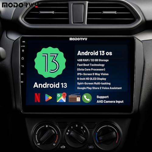 Modorwy Original QLED 9” Zlink Car Android Stereo | OS 13 | 4GB+32GB | Display Support Car Play & Android Auto | incl. AHD Rear Camera & Frame Compatible with Maruti Swift Dzire 2024-1 Year Warranty - Image 3