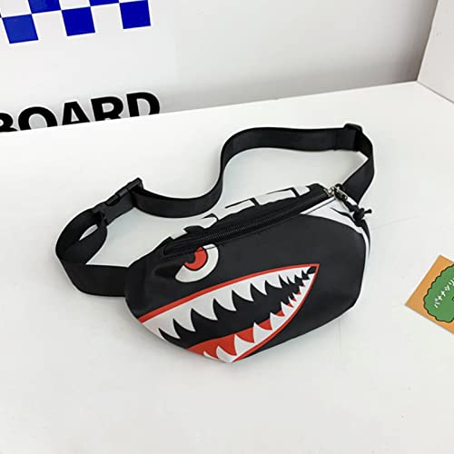 Ralcosuss Shark Kids Waist Fanny Pack for Toddler Girls Boys Small Crossbody Purse Waist Pouch Belt Bag for Running Hiking Cycling - Image 3