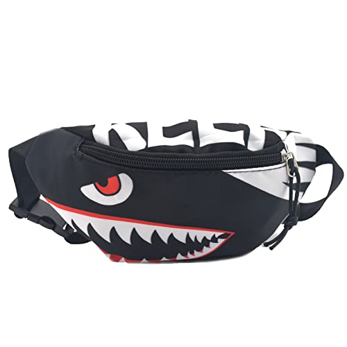 Ralcosuss Shark Kids Waist Fanny Pack for Toddler Girls Boys Small Crossbody Purse Waist Pouch Belt Bag for Running Hiking Cycling - Image 1