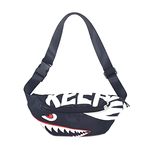 Ralcosuss Shark Kids Waist Fanny Pack for Toddler Girls Boys Small Crossbody Purse Waist Pouch Belt Bag for Running Hiking Cycling - Image 4