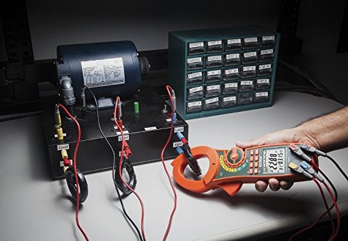 Extech PQ2071-1000 A 1-/3‑Phase True RMS Power Clamp Meter – AC Current, Voltage, Frequency, Power Measurements (kW, kVA, kVAR, kWh), Power Factor & Phase, Data Logging with USB - Image 2
