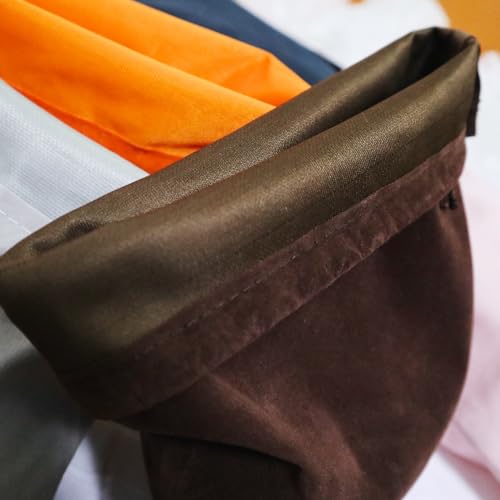 Aestivate 8 Pack Large Velvet Drawstring Pouch, Velvet Bag 8×10 Inch Storage Bag Cosmetics Pouches Dust Bag 8 Pieces (Brown) - Image 2