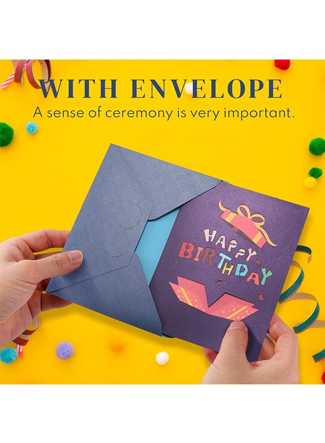 3D Pop Up Happy Birthday Card for Women Men Kid With Envelope Funny Personalized Birthday Card for Wife Husband Best Friend Her Him from Sister Brother Mom Dad Son Daughter Grandma - Image 4