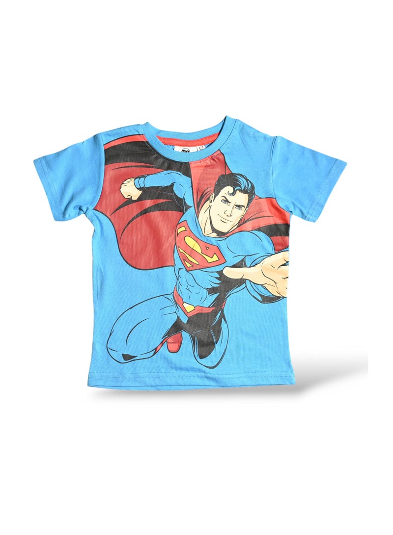 SUPERMAN SUPERMAN - ‬‪BOYS SHORT SLEEVE PAJAMA SET‬  - Image 2
