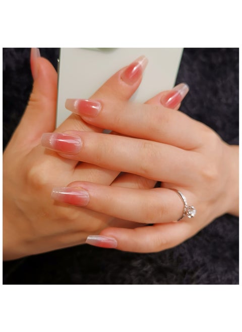 Binzo Beauty Press On Handmade Nails, 10pcs,Nails Art , Acrylic Nails, False Nails，Natually Nails