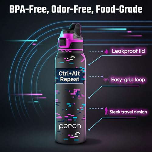 Perch Apex Hot and Cold Stainless Steel Water Bottle 740ml | Triple-Layer Vacuum Insulated 3D Printed Bottle | ISI Certified, Leakproof & BPA-Free | Gift for Men & Women | Reboot Mode Pink - Image 3