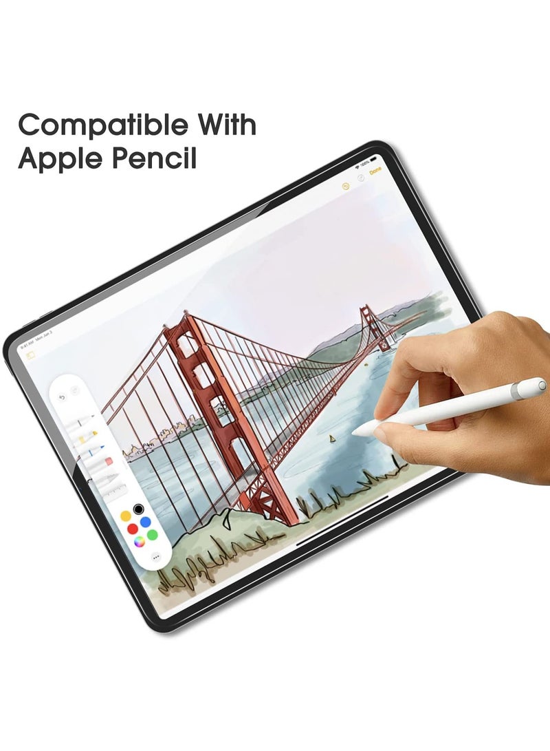 عام 2 قطعة من حامي الشاشة الزجاجي غير اللامع المصمم لآيباد ميني A17 برو 2024 وآيباد ميني 6 8.3 إنش - مضاد للتوهج/خالٍ من الفقاعات/سهل التركيب/نعومة الحرير، زجاج مقوى لآيباد ميني 7/الجيل السادس - Image 4