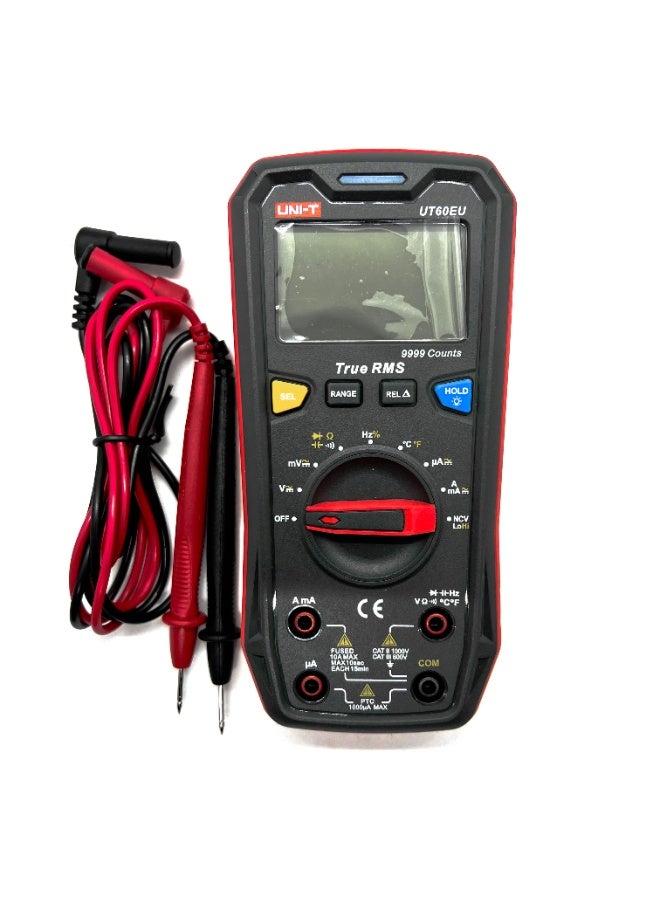 UNI-T Mini Digital Multimeter UT60EU 1000V AC Voltage Current Meter Automotive Tester Capacitor Temperature Test