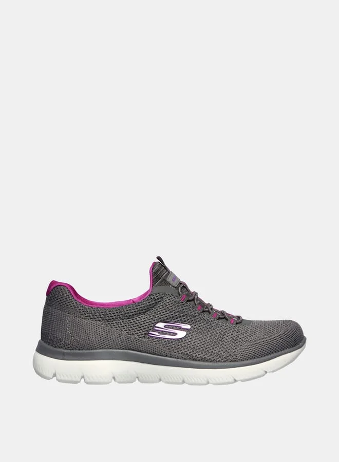 سكيتشرز Women's Summits Slip-On Lace-Up Trainers - 149206-CCPR