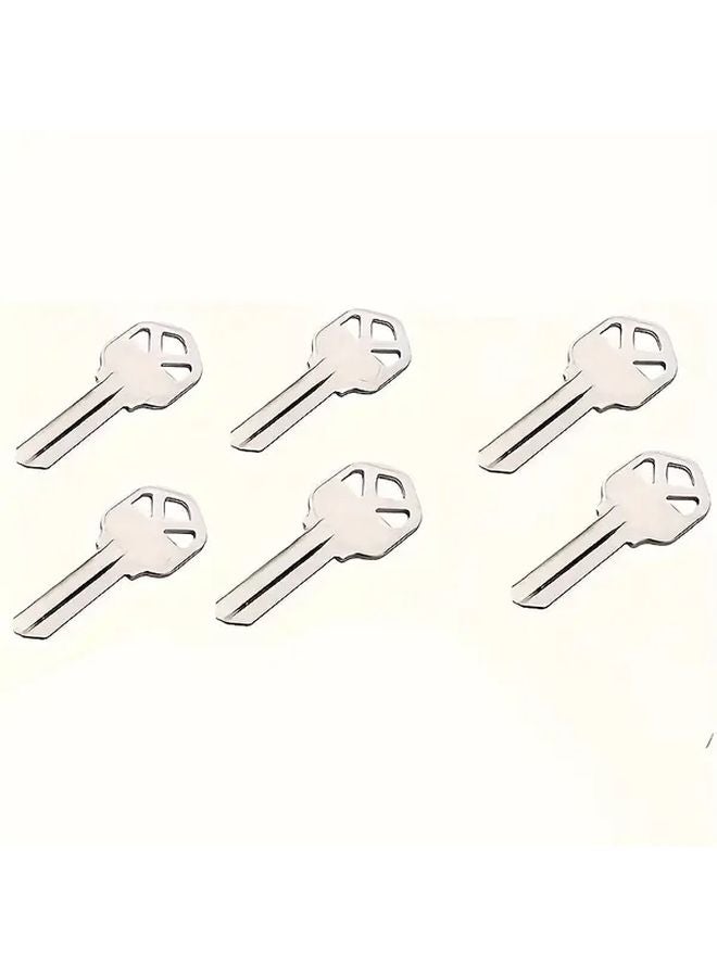6 Pcs Kwickset Blank Keys Durable Copper Metal For Home Car Commercial Locks - Image 1