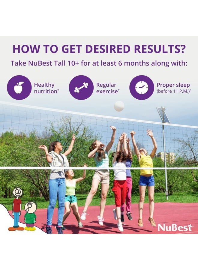 NuBest Tall 10+ - Advanced Bone Strength Formula, Enhanced Immunity, Healthy Bone & Optimal Wellness with Calcium, Vitamins D3, Vitamin K2 for Ages 10+ - Who Drink Milk Daily - 3 Pack - Image 5
