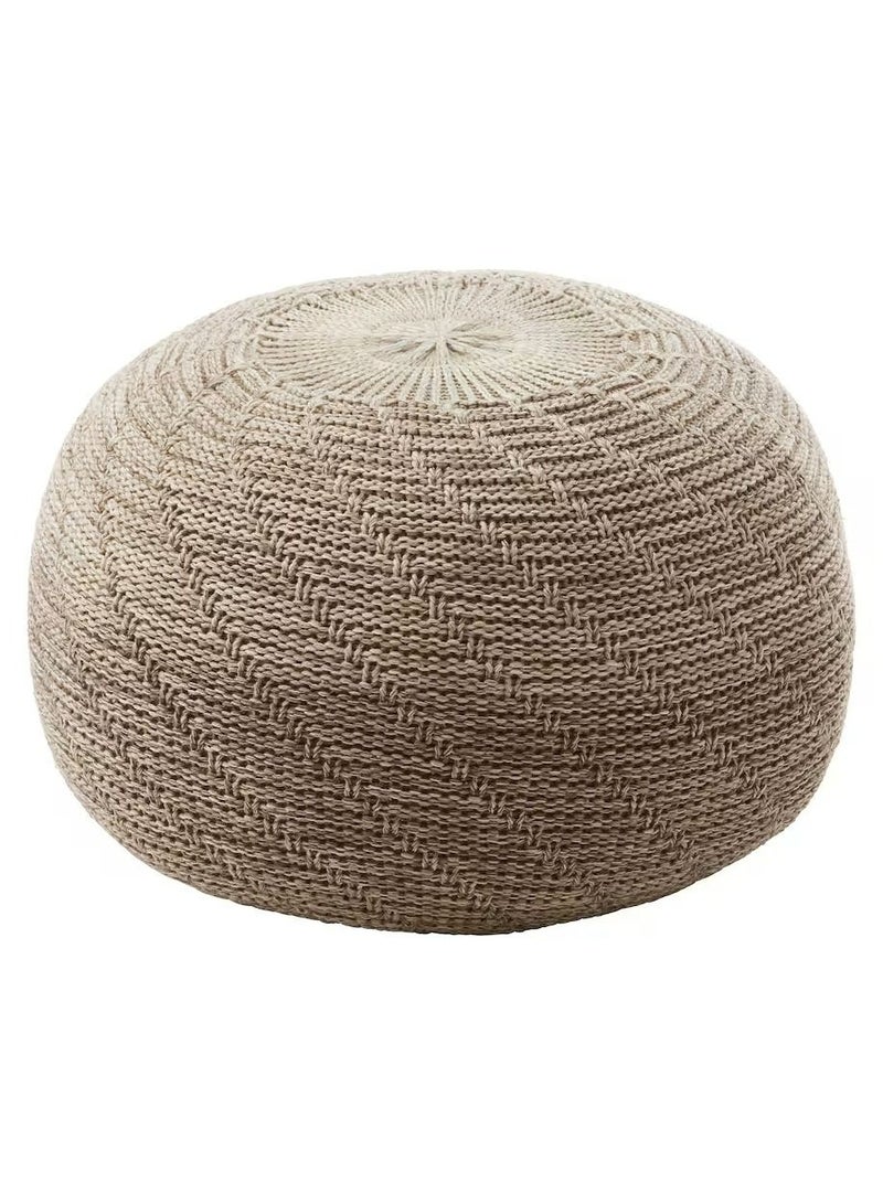 SANDARED Pouffe, beige, 45 cm  - Image 1
