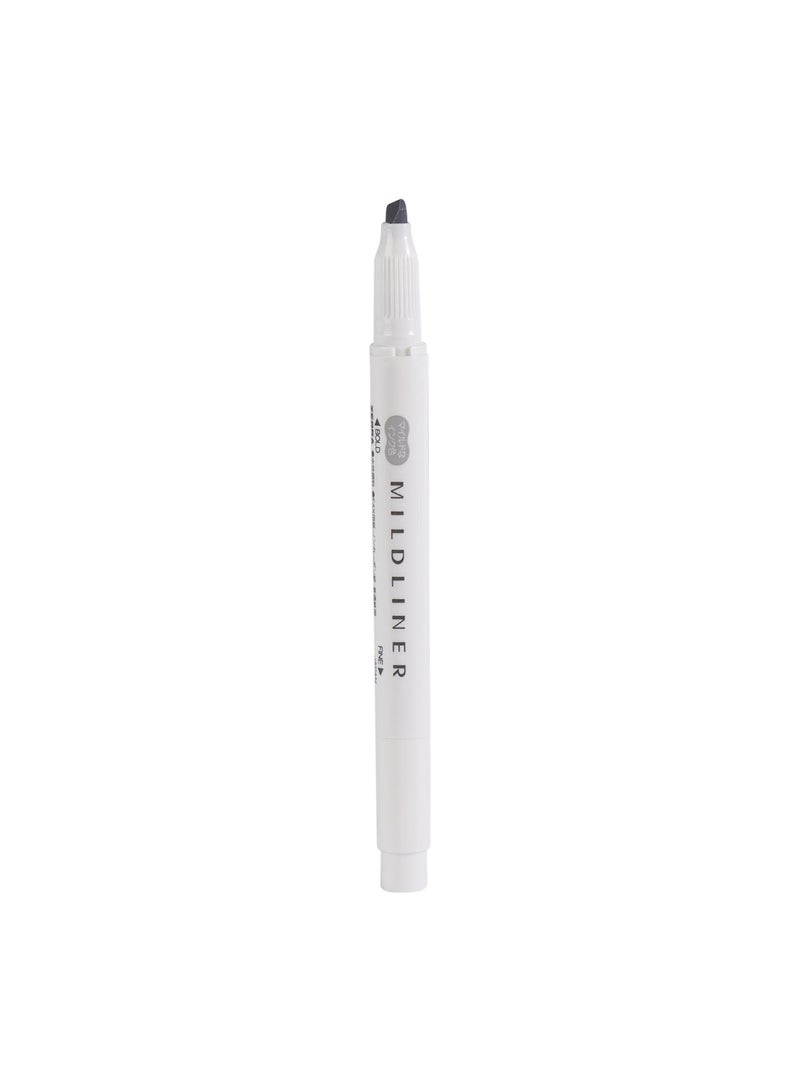 ZEBRA Mildliner Double Sided Highlighter , for Journal Planner , marking dictionary, Note Taking , drawing illustrations , Pack of 10 Gray Highlighters  - Image 3