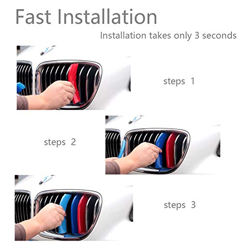 Lanyun Grille Insert Trims Decorate Compatible with bmw 2014-2018 X5 F15 or 2015-2017 F16 series grill 7-Beam accessories - Image 3