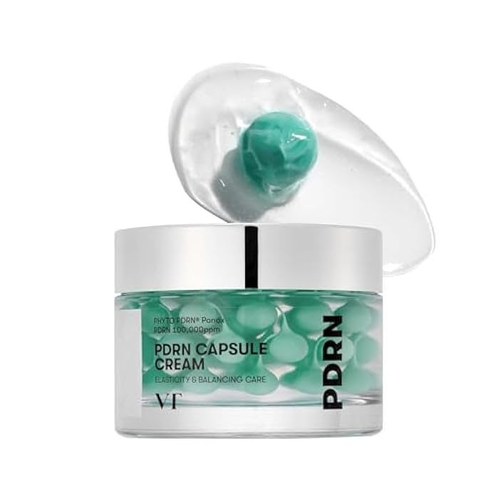 VT COSMETICS PDRN Capsule Cream 100, Hydrating Face Moisturizer with 100,000ppm PDRN, Hyaluronic Acid, 9 Peptides, Firming & Plumping Nourishing Cream, Korean Skin Care (1.69 fl. oz.) - Image 1