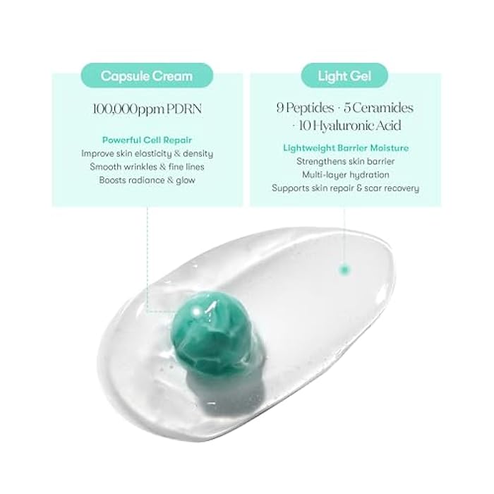 VT COSMETICS PDRN Capsule Cream 100, Hydrating Face Moisturizer with 100,000ppm PDRN, Hyaluronic Acid, 9 Peptides, Firming & Plumping Nourishing Cream, Korean Skin Care (1.69 fl. oz.) - Image 5