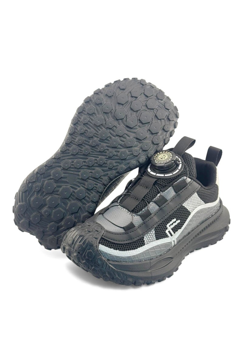 Feet First Bolt Flow Kids Lightweight Sports Sneakers 86-890-15 Black - Image 2
