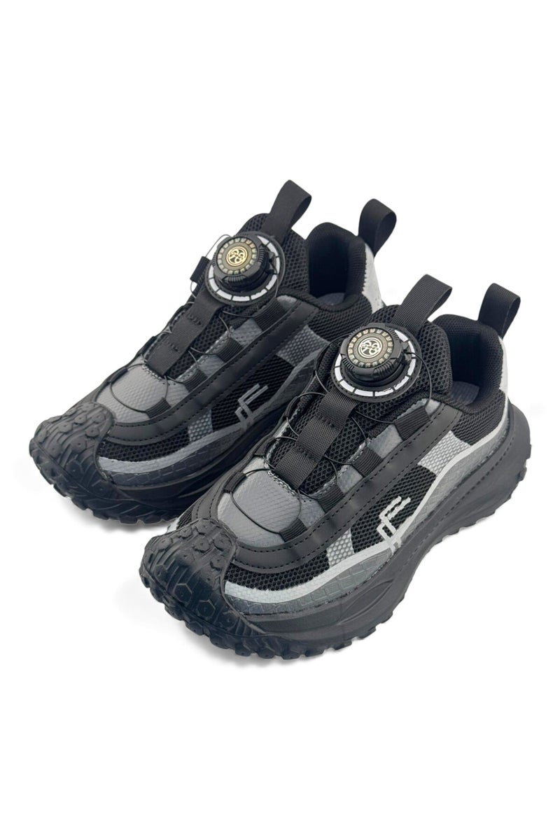 Feet First Bolt Flow Kids Lightweight Sports Sneakers 86-890-15 Black - Image 4