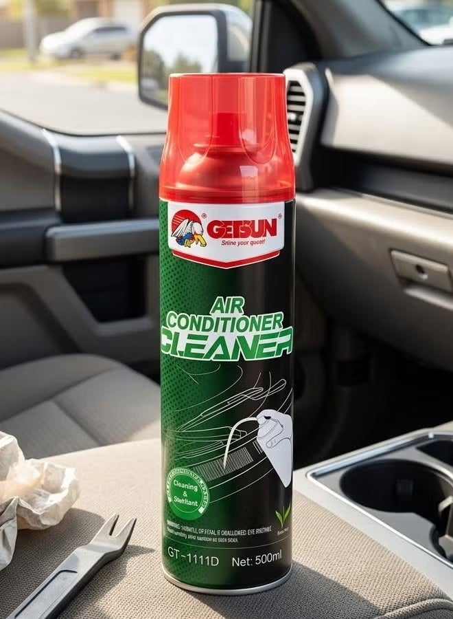 GETSUN Air Conditioner Cleaning Foam Spray 500ml – for cleaning AC vents and cooling coils (HVAC), removing bad odors, freshening the air, and deep cleaning car, home, and office air conditioners - Image 2