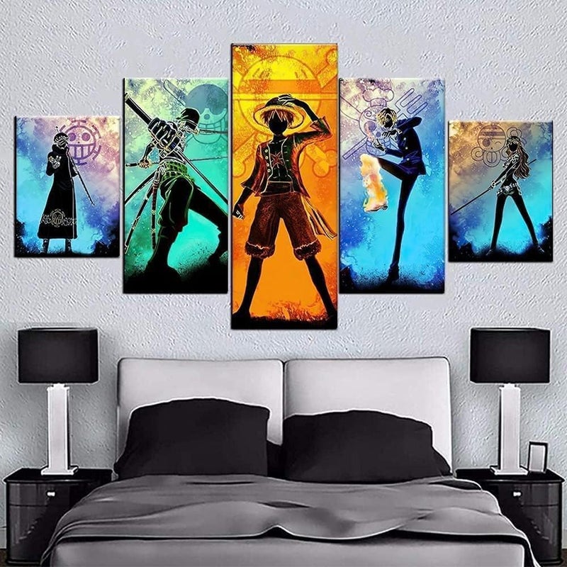 BPA 5-Piece One Piece Anime Canvas Poster Set - Image 2