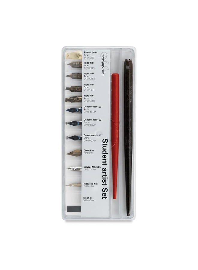 Manuscript Pen MDP282 14 Unit (Lot de 1) STUDENT ARTIST SET, White. - Image 1