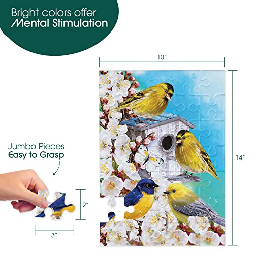 Keeping Busy 35 Piece Birdhouse Dementia Puzzles for Seniors Color Coded with Templates Easy Puzzles for Dementia Patients Gifts for Elderly Women in Nursing Home Men Gift for Nursing Home Residents - Image 5