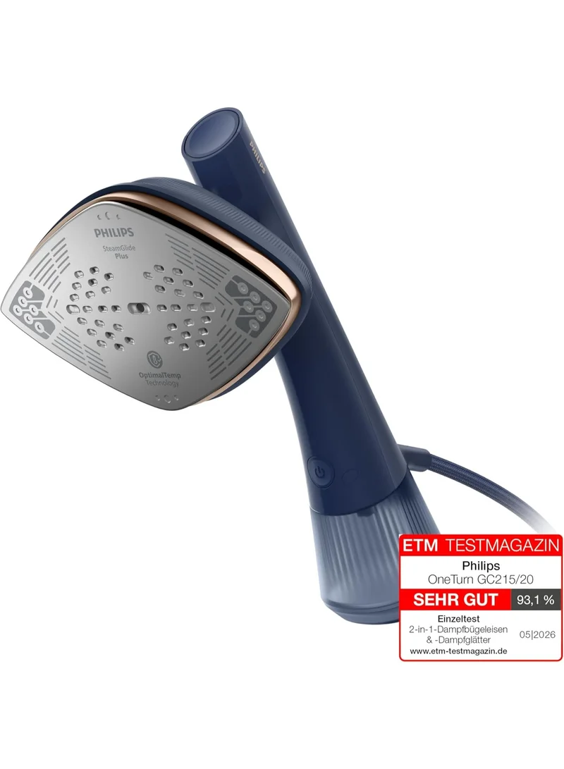 Philips Philips OneTurn GC215/26 – 2-in-1 Hybrid Iron & Garment Steamer, 1800W