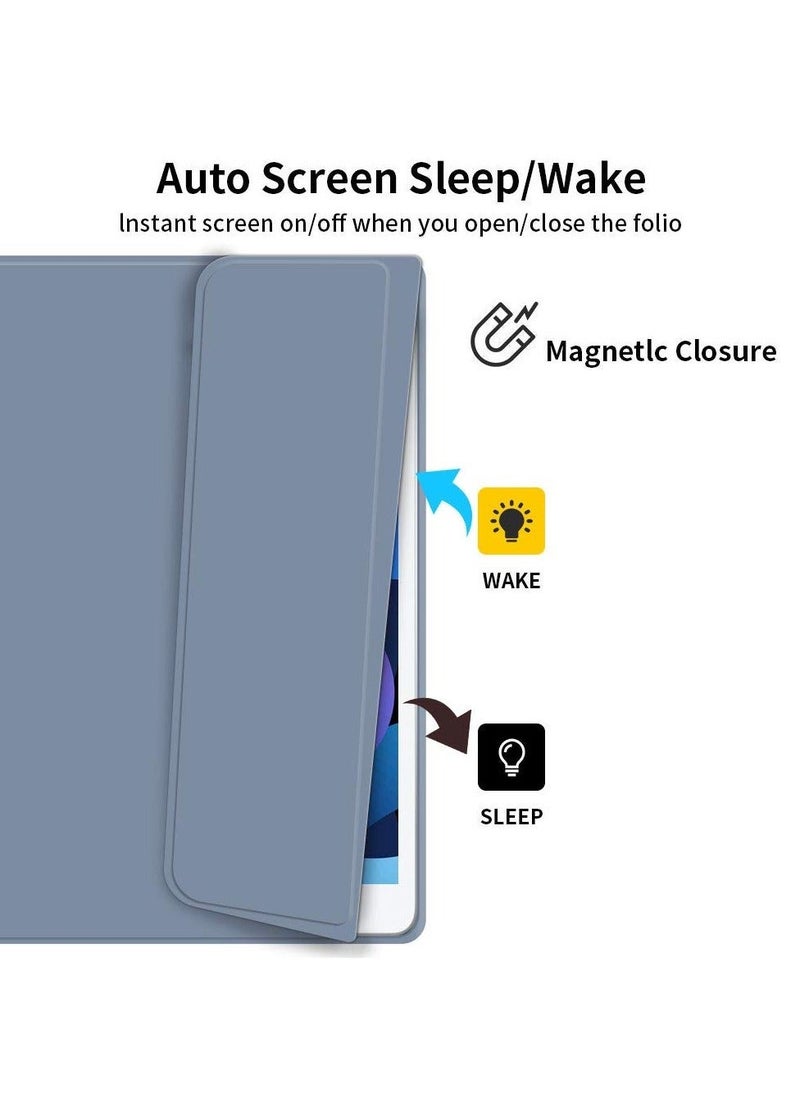 TEAM LUXURY iPad Pro 11 Keyboard Case 2022 2021 2020 2018, Slim Shell Lightweight Cover with Magnetically Detachable Wireless Keyboard for iPad Pro 11 Inch 4th 3rd 2nd 1st Gen - Lavender  - Image 5